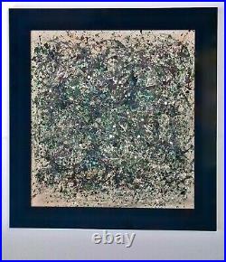 JACKSON POLLOCK AN ORIGINAL 1940s SIGNED DRIP PAINTING, ABSTRACT EXPRESSIONIST
