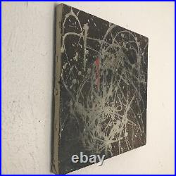 Jackson Pollock Authentic 1940's Painting Original Enamel On Canvas 13 Square