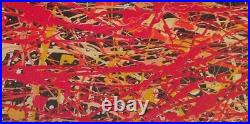 Jackson Pollock Enamel On Canvas Dated 1951 In Good Condition