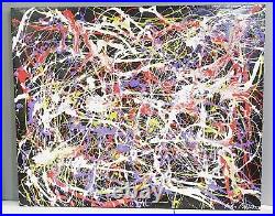 Jackson Pollock Enamel On Canvas Signed And Dated 1951 In Good Condition