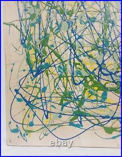 Jackson Pollock Enamel On Canvas Signed And Dated 1951 In Good Condition