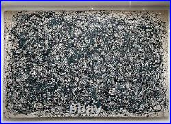 Jackson Pollock Painting XXL Large Canvas Stretched Frame Ready To Hang Culture