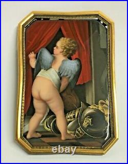 Jacob Conrad Bodemer Miniature Enamel on Copper, Signed and dated 1812, France