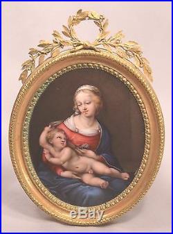 Johann Heinrich von Hurter 1787 For Catherine II Russia Enamel Raphael Madonna