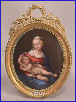 Johann Heinrich von Hurter 1787 For Catherine II Russia Enamel Raphael Madonna