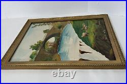 Les C Kouba Oil on Panel Signed, Peaceful Valley, Early 1930s Grade A