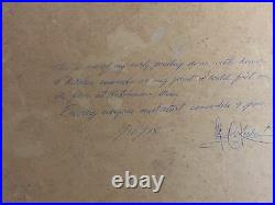 Les C Kouba The Rabbit Hunter1931, Oil On Board, Artist Signed. 90 YEARS OLD
