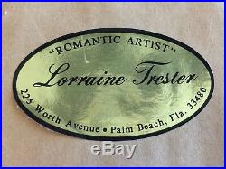 Lorraine Trester Enamel On Copper Framed Worth Ave. Gallery