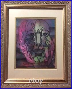 Lost Of Reason. Original Painting 11 X 8.5 In Framed By Roldan West. WithCOA