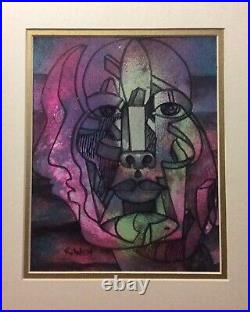 Lost Of Reason. Original Painting 11 X 8.5 In Framed By Roldan West. WithCOA