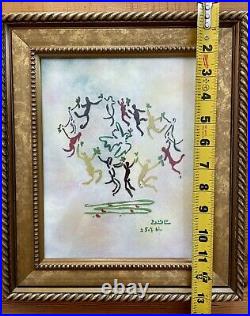 MAX KARP ENAMEL ON COPPER Picasso la ronde The Dance Of The Youth Art Painting