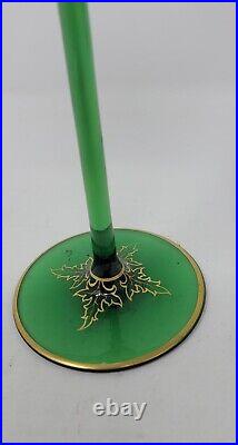 Meyrs Neffe Hand Enameled Floral Hock Wine C. 1910 Chicago Retailer