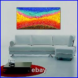 Modern New Painting Original Abstract handmade signed Large framed xxx Canvas