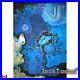 Modern art abstract painting contemporary minimalism expressionism blue seascape