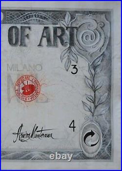 Modern contemporary art painting canvas figurative realism money banknote dollar