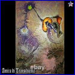 Modern painting contemporary art abstract fantasy planets landscape surrealist