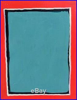 New York Artist Tom Burckhardt Abstract Minimalist Enamel Painting. Signed. 1992
