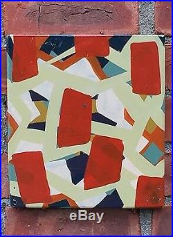 New York Artist Tom Burckhardt Signed Abstract Enamel Painting. 1992