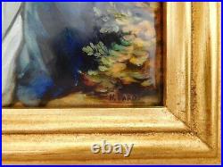 One Of A Kind Circa 1920 French Nude Goddess Diana Signed Enamel Painting