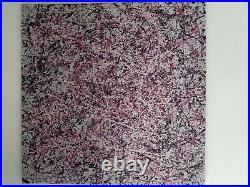 Original Abstract Action Painting Jackson Pollock style Canvas signed art decor