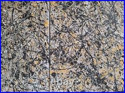 Original Abstract Action Painting jackson pollock style Set Of Three 12x16