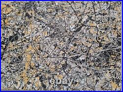 Original Abstract Action Painting jackson pollock style Set Of Three 12x16