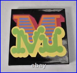 Our Types Single Letter Spray Paint & Gloss Enamel Canvas Signed Letter M