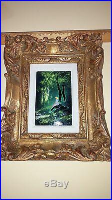 Painting Enamel on Copper ORIGINAL Max Karp 10 X 12 Girl in Forest
