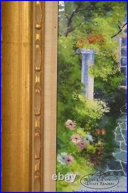 Parthesius Enamel on Copper Southern Belle Framed Painting