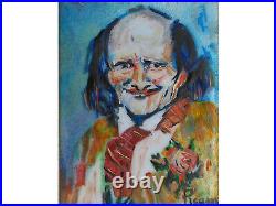Picasso Bibi la Purée Portrait, Enamel on Copper Depiction, Vintage, Framed
