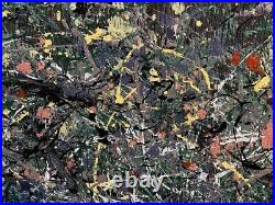 RARE Jackson Pollock Painting Abstract Expressionist Art