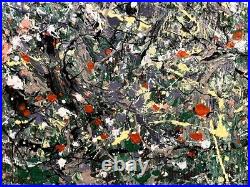 RARE Jackson Pollock Painting Abstract Expressionist Art
