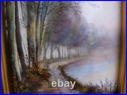 R. BONHOMME, LIMOGES, VINTAGE FRENCH ENAMEL ON COPPER PAINTING, SIGNED, MID 20th