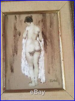 S, simkin painting naked- women. Enamel panting on metal
