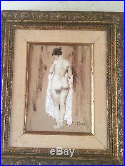 S, simkin painting naked- women. Enamel panting on metal