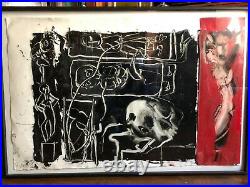 Sam Messer Study After Lenador 1984 enamel on coated paper 23 x 35