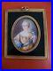 Signed MEY Antique Austrian Royalty Miniature Portrait Hand Painting Framed