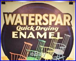 Spectacular Advertising Poster Waterspar Enamel Paints Art Deco PPG Co