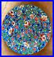 Stunning Antique Emaux de Longwy French Enamel Hand Painted Floral Plate