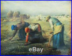 The Gleaners, Miniature on enameled copper plate (according to Millet)