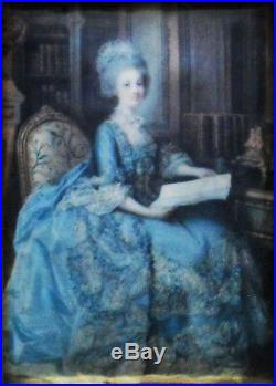 The little queen Miniature on enameled copper plate (from Périn-Salbreux)