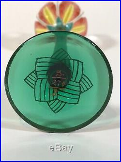 Theresienthal Meyrs Neff Art Nouveau Hand Painted Enamel Cordial Glass C. 1920