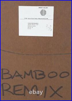 Tom Burckhardt(1964) Abstract/enamel/wood Bamboo Remix 1997 Customer Pickup