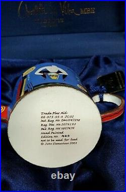 Trade Plus Aid Hand Painted Enameled Teapot in Original Box Charlotte di Vita