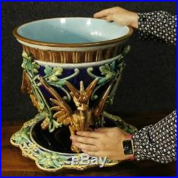 Vase in painted enamelled ceramic cup antique style Art Nouveau 900 French