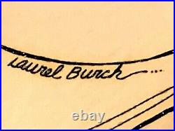 Vig Signed Laurel Burch Original Painting Painted Enamel On Paper Portrait Lady