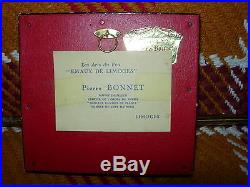 Vintage 1950's Pierre Bonnet Enamel Limoge Picture -signed-reduced 3x-#y11