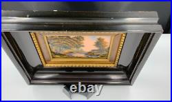 Vintage Antique Enamel Painting On Copper Signed by F. J. Carmona Limoges France