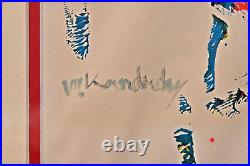 WASSILY KANDINSKY Original Vintage Signed Attr Avant Garde Abstract Oil Painting