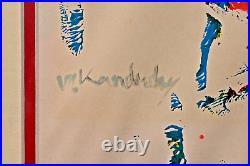 WASSILY KANDINSKY Original Vintage Signed Attr Avant Garde Abstract Oil Painting